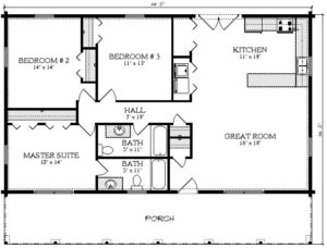Edenton Log Cabin Plan 2