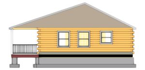 Edenton Log Cabin Plan 3