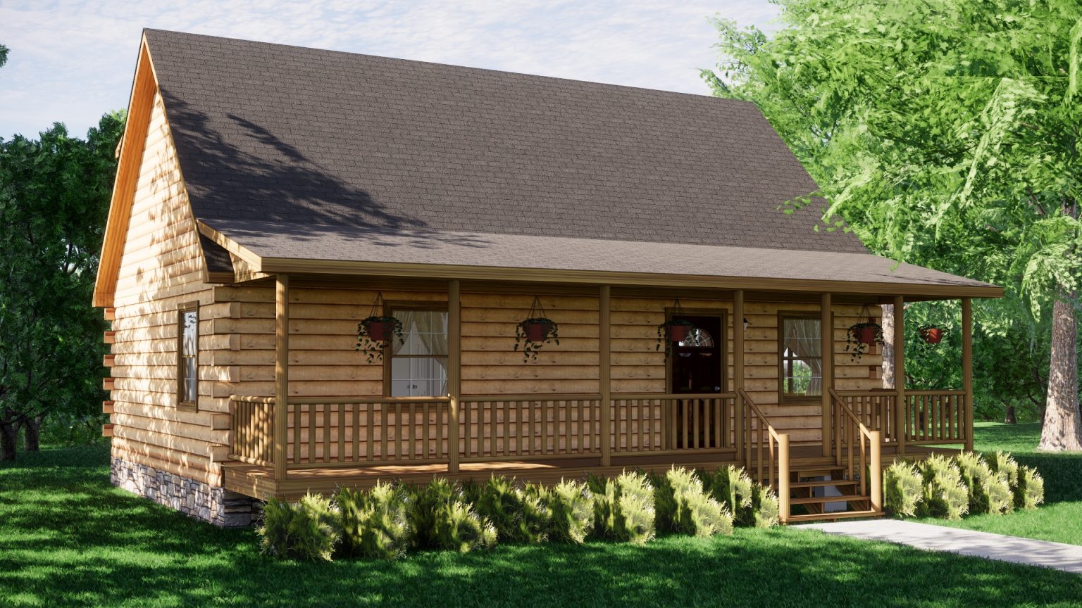 Hickory 2 | Tar River Log Homes