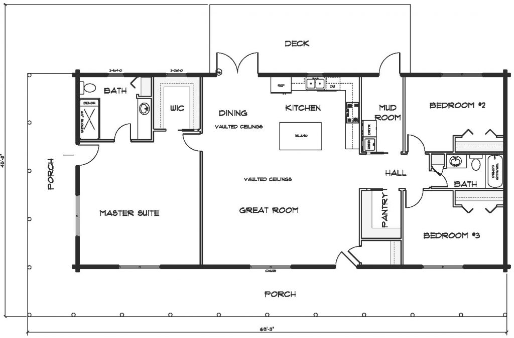 TR-41003 - Blueprint | Tar River Log Homes