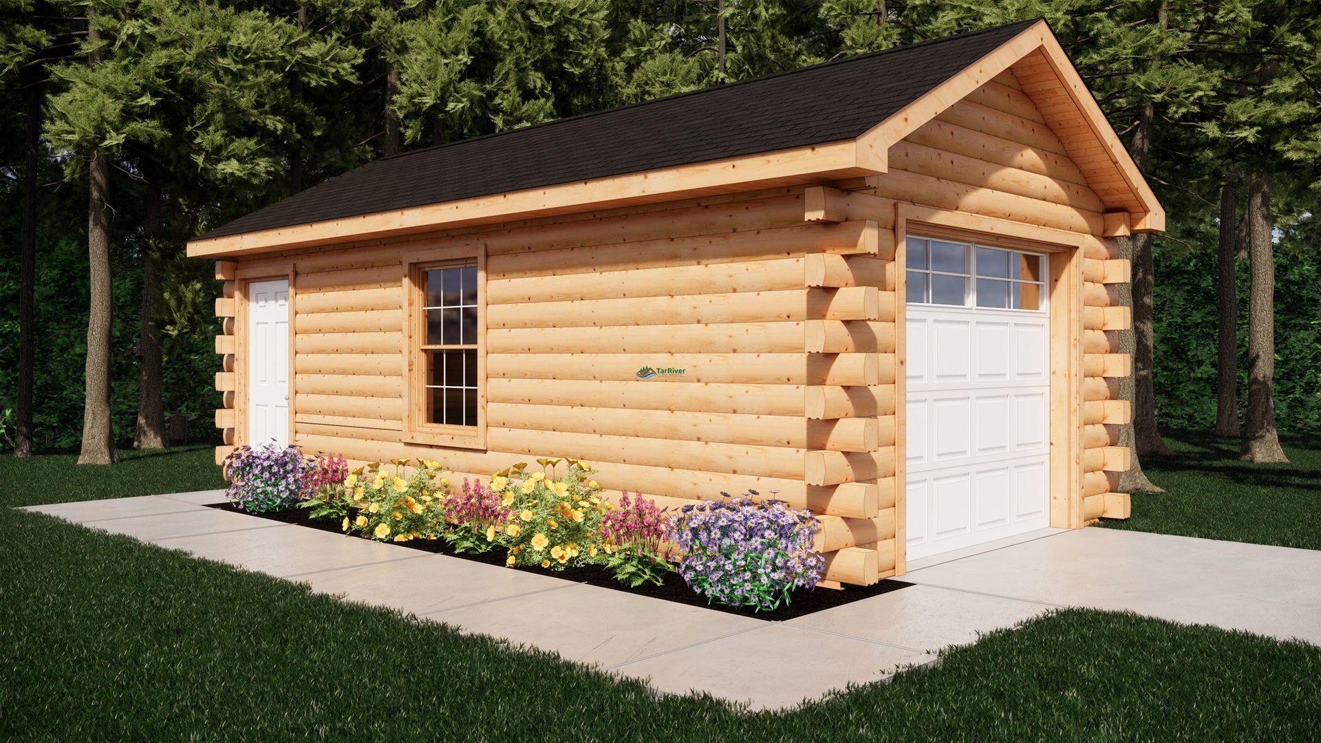 Log Garage Kits – Log Cabin Garages – Log Garage Plans & Prices