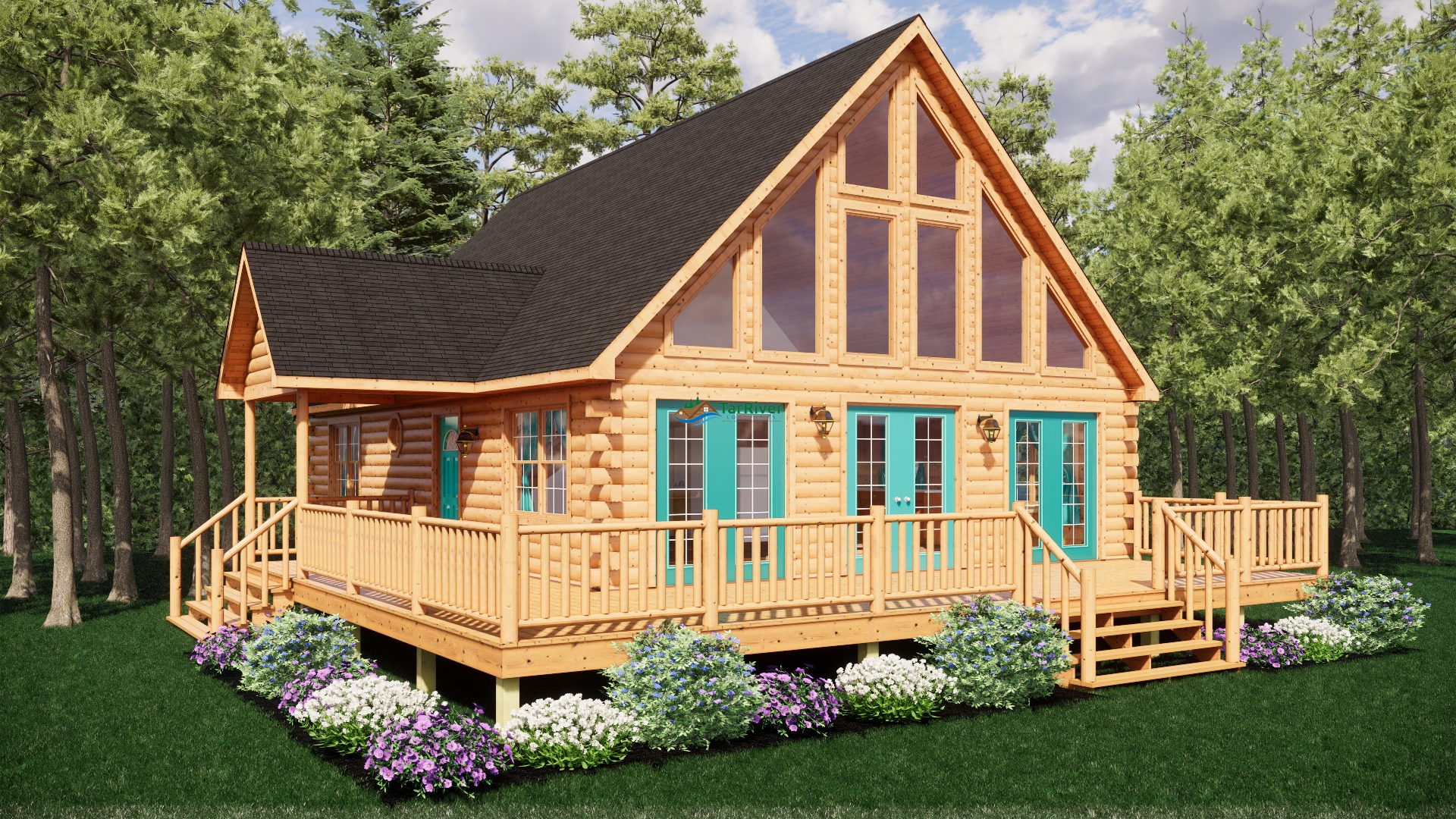 (70) Log Home Floor Plans (with Inspiring Features & Design) 16