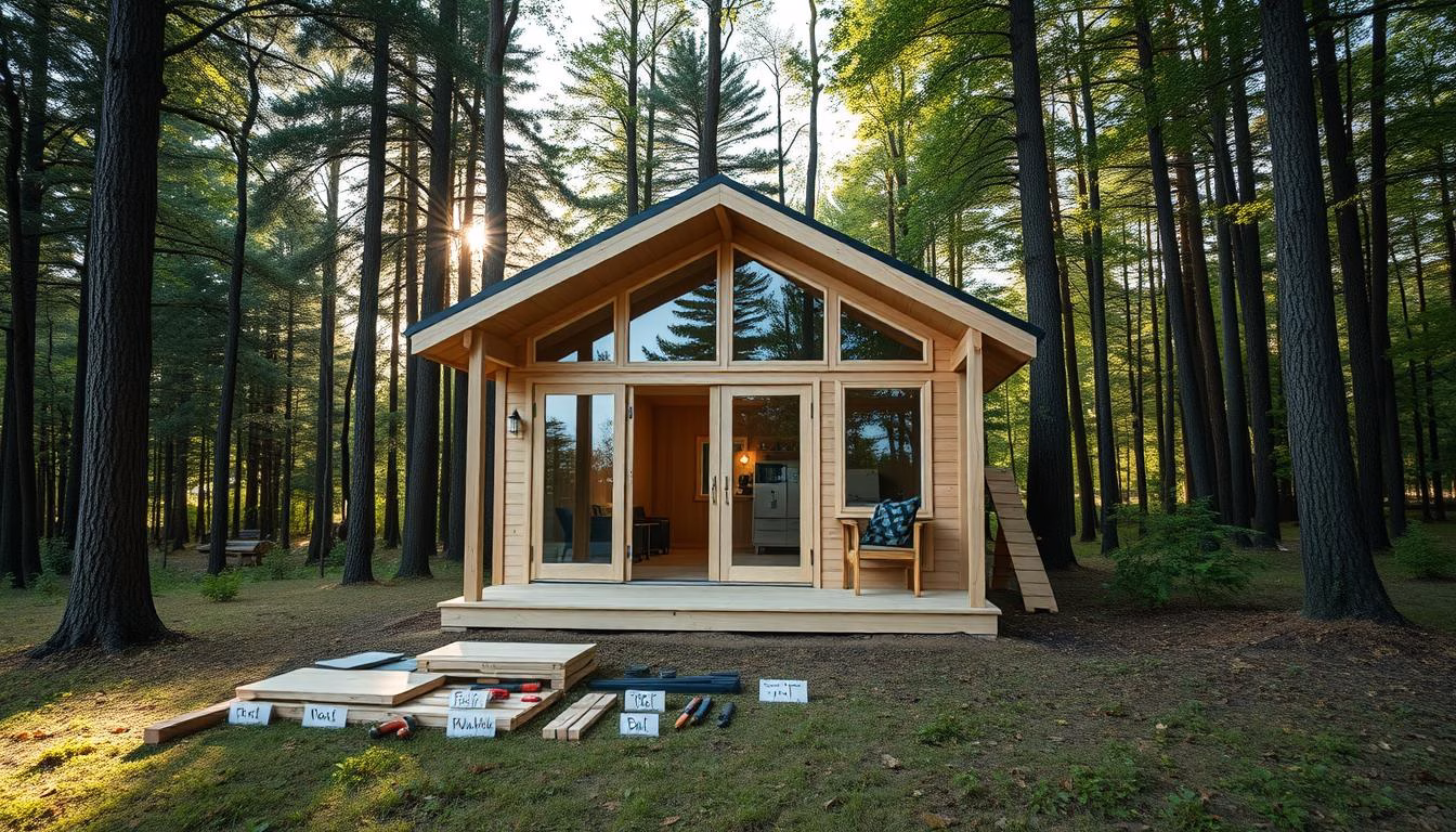 easy to assemble cabin kits for beginners