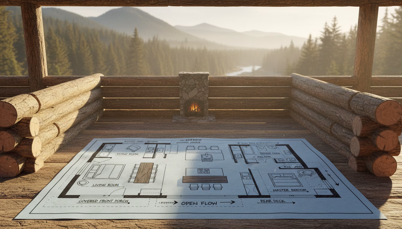 log home floor plans one story