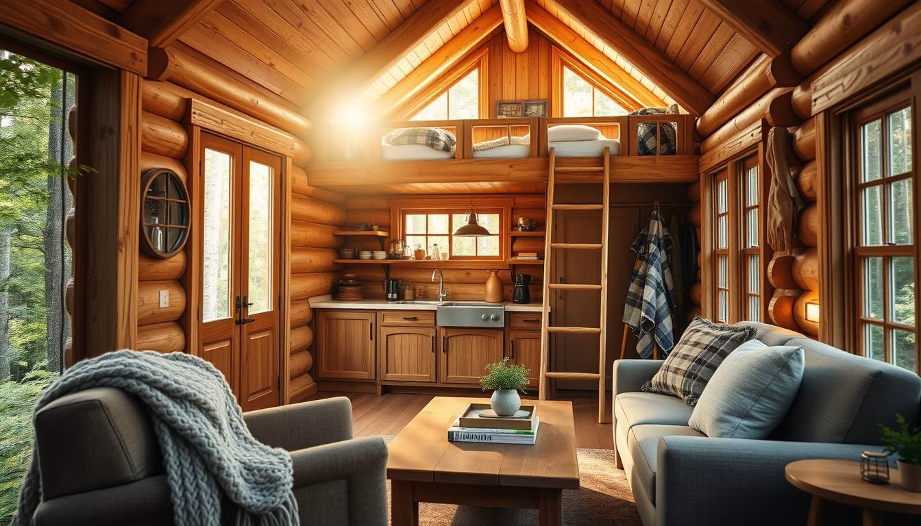 Small Log Cabin Kits With Loft
