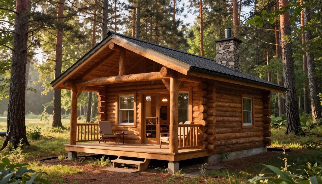 log cabin tiny homes