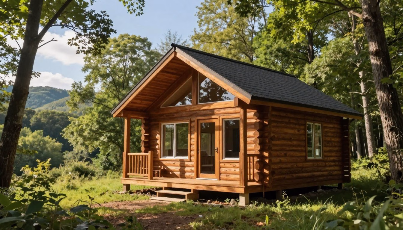 small kit log cabins