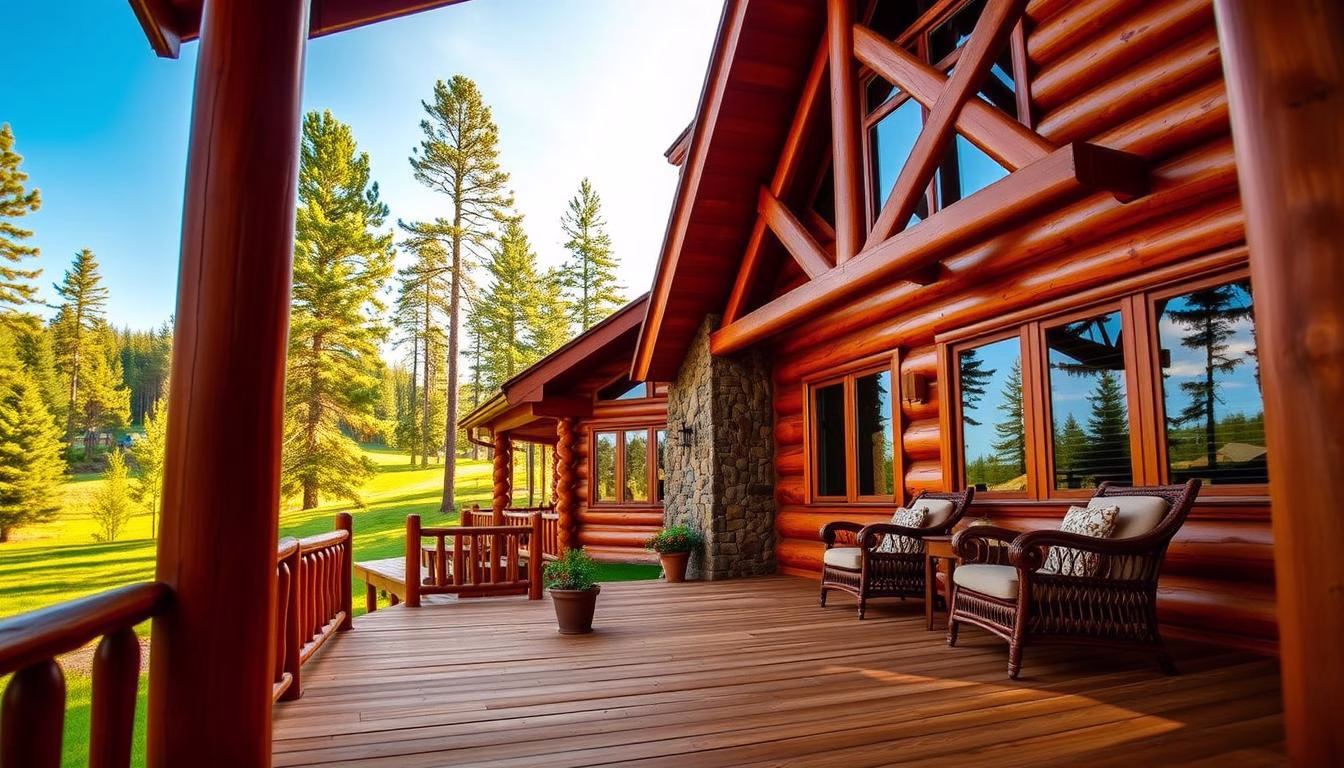 4 Bedroom Log Cabin Floor Plans