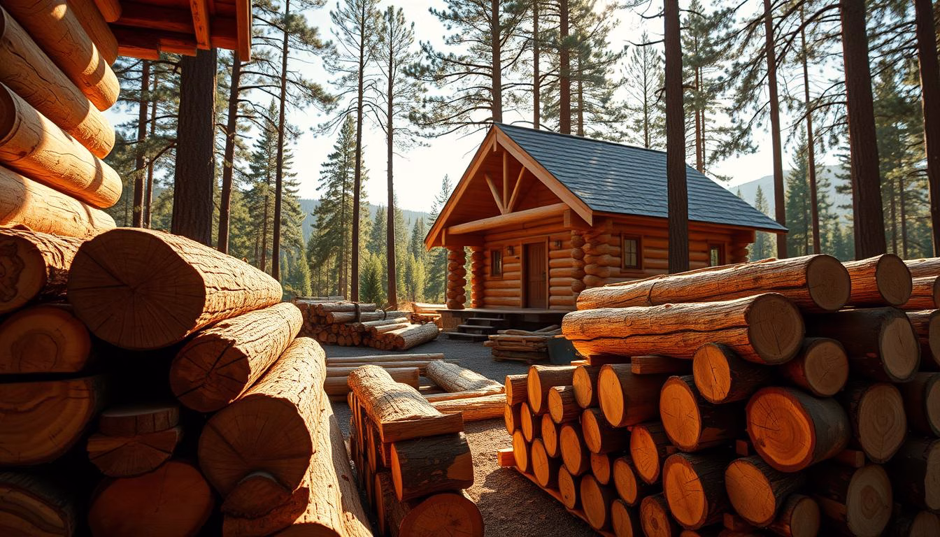 log cabin logs