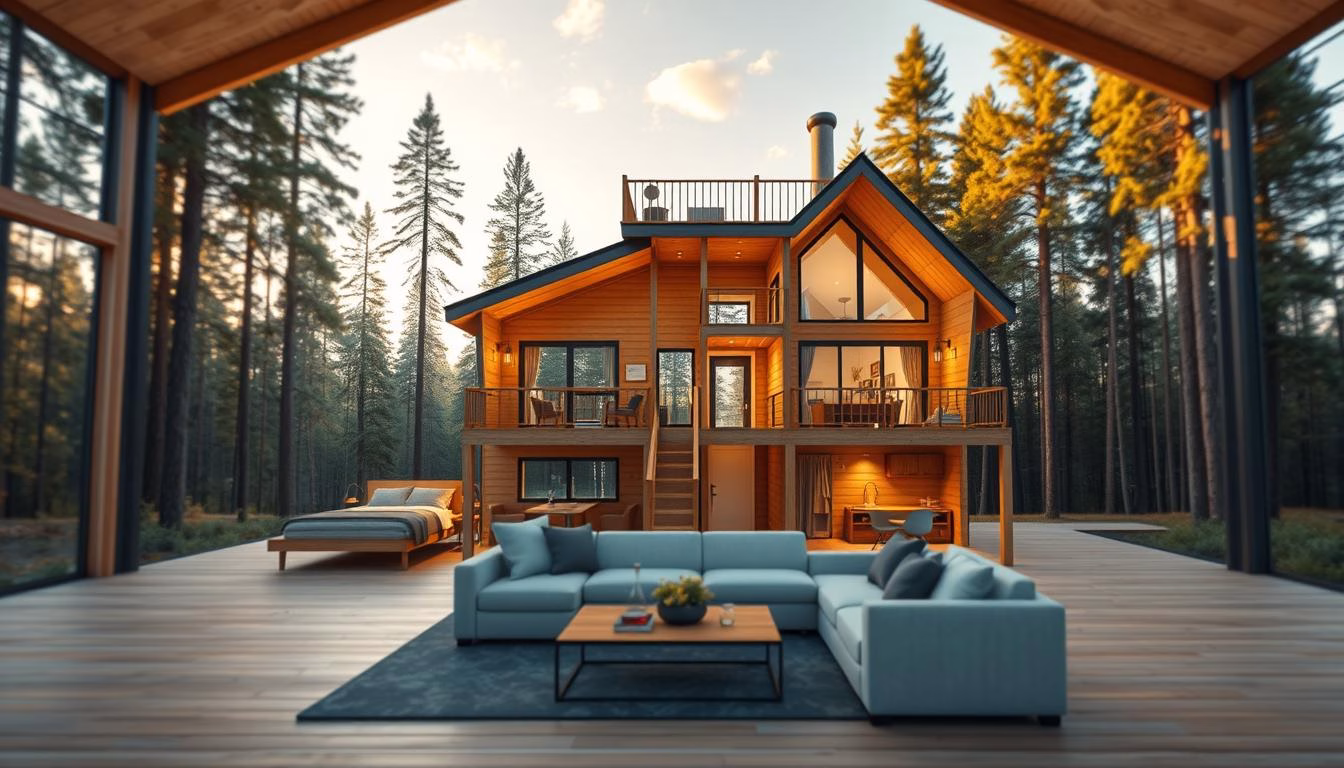 2 bedroom cabin floor plans with loft