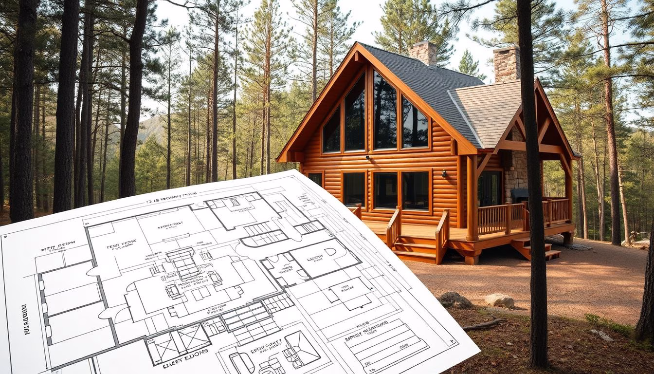 2 bedroom cabin plans with basement