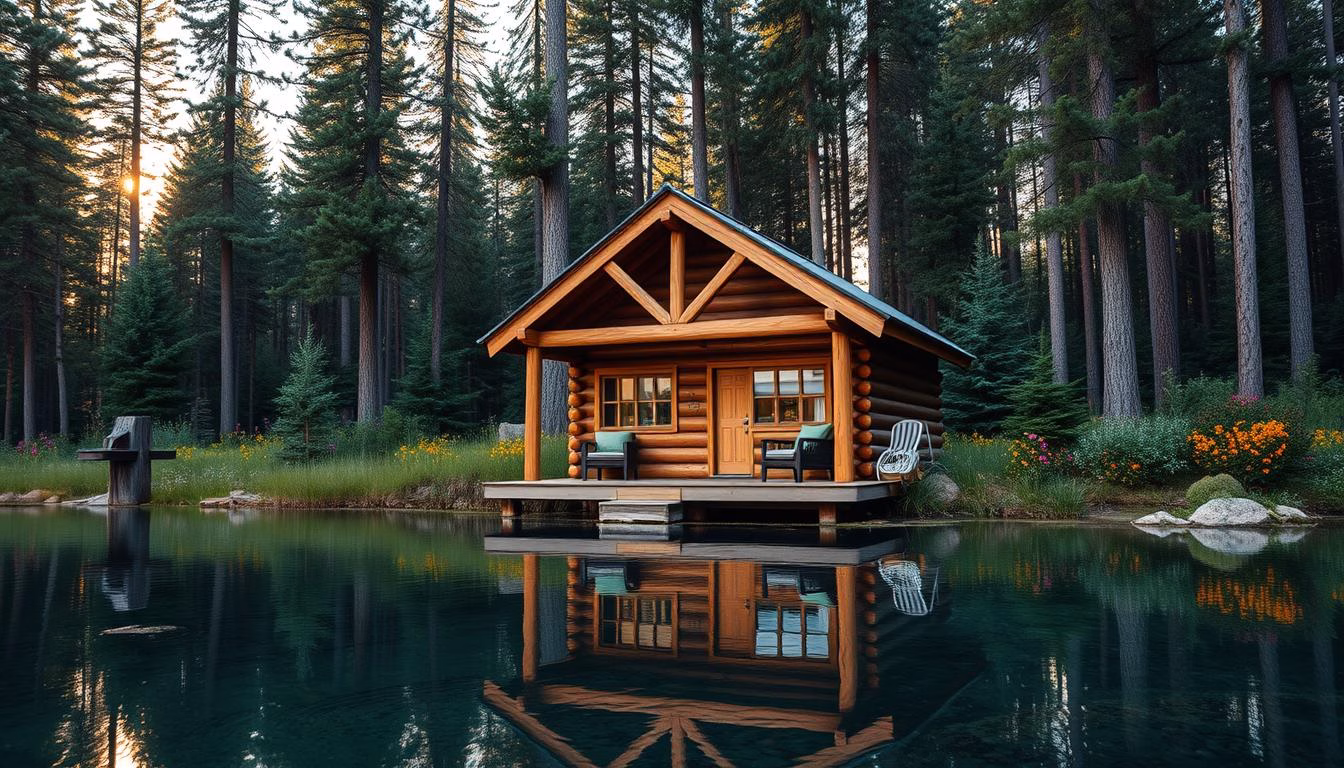Tiny Log Cabin Kits
