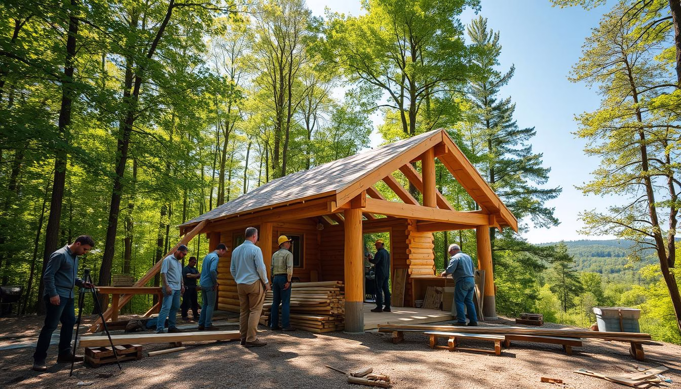 how to build a cabin in the woods