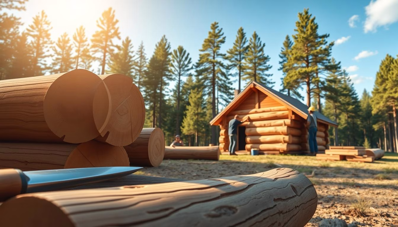 log cabin construction