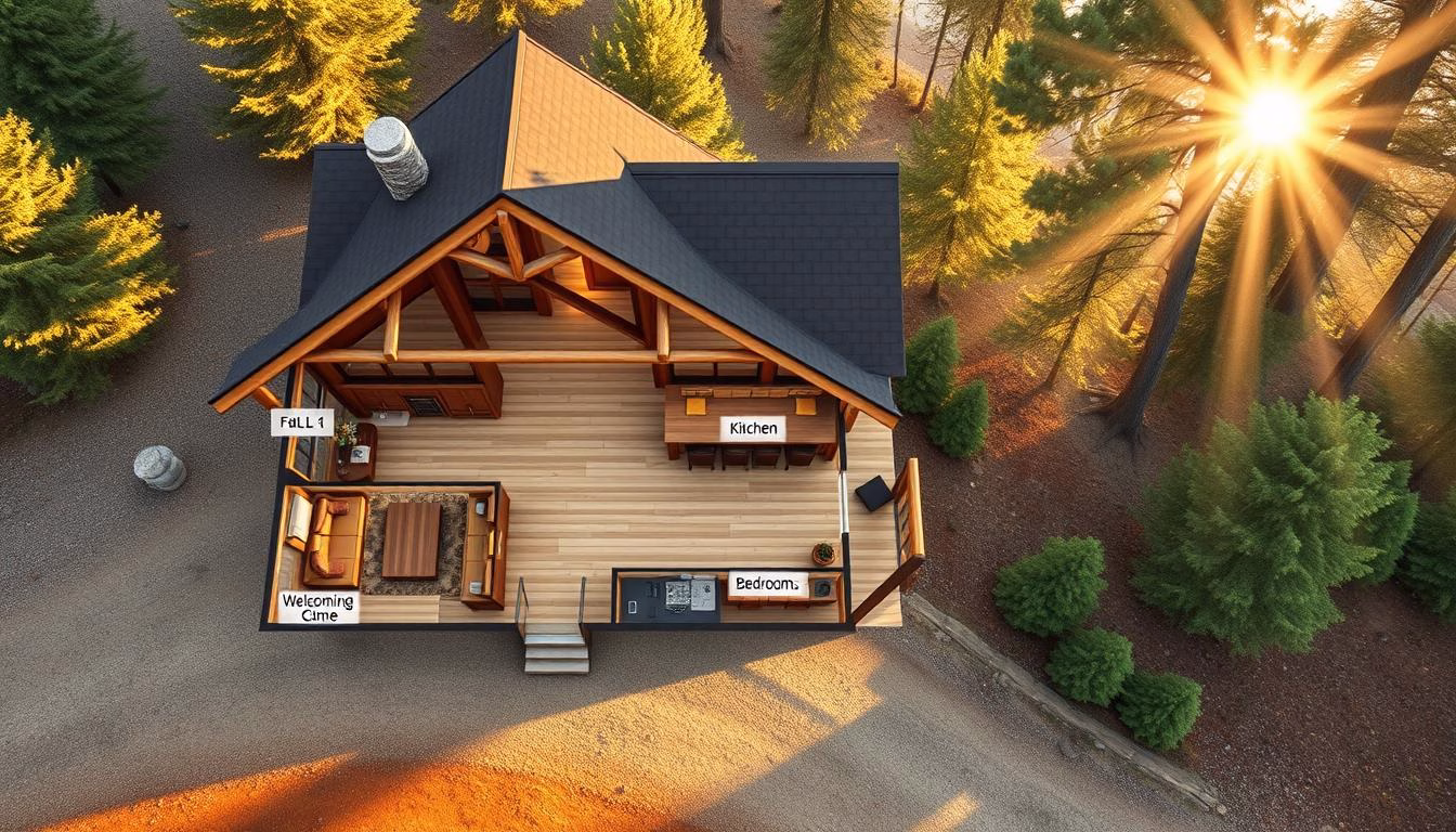 log cabin floor plans