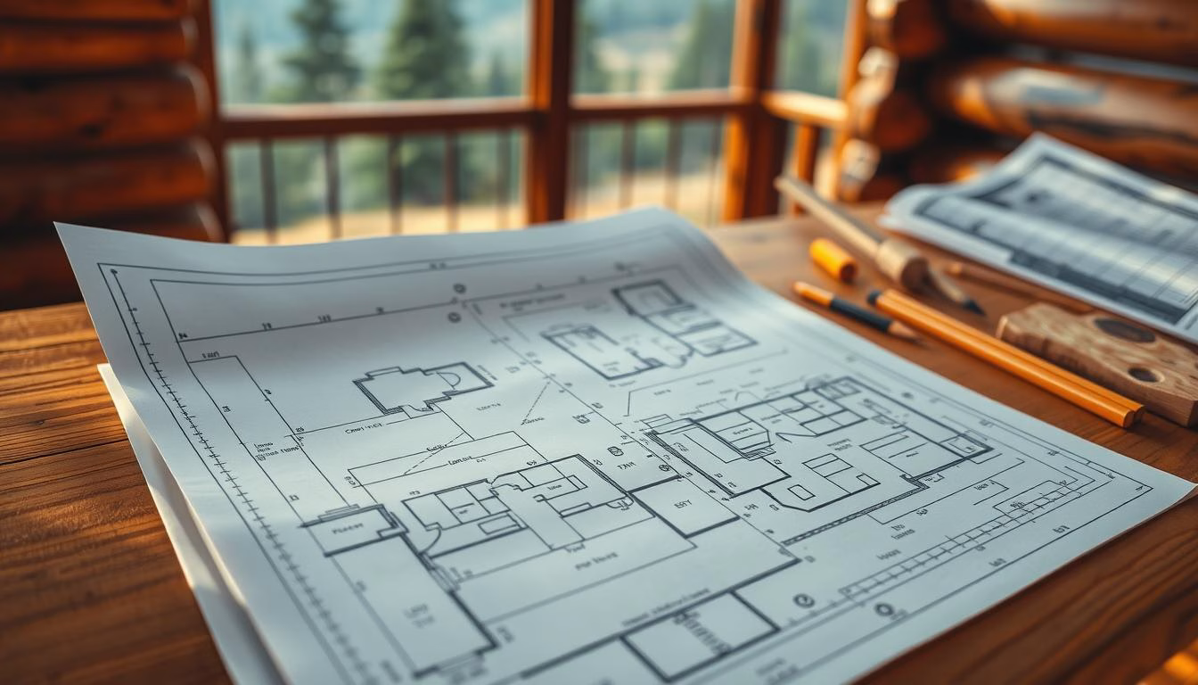 log cabin homes blueprints