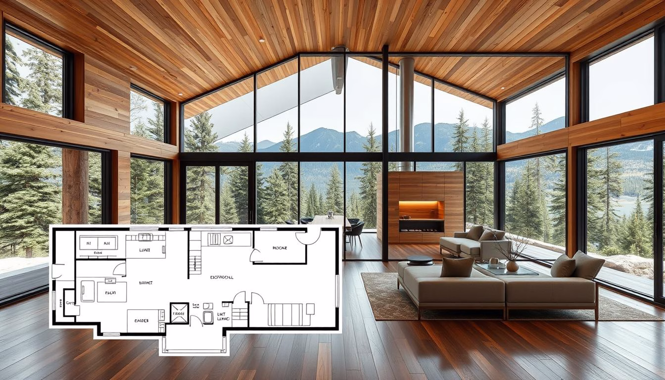 modern cabin floor plans