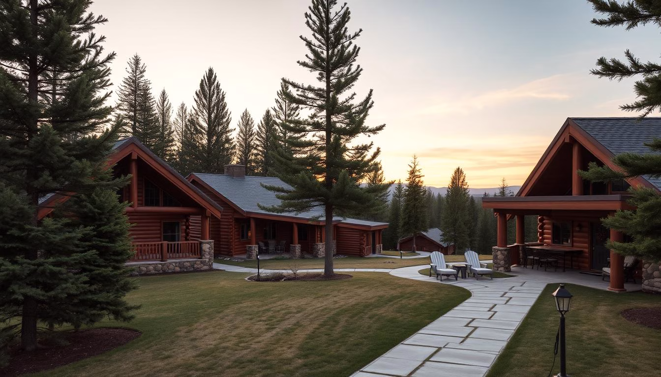 rustic luxury log cabins