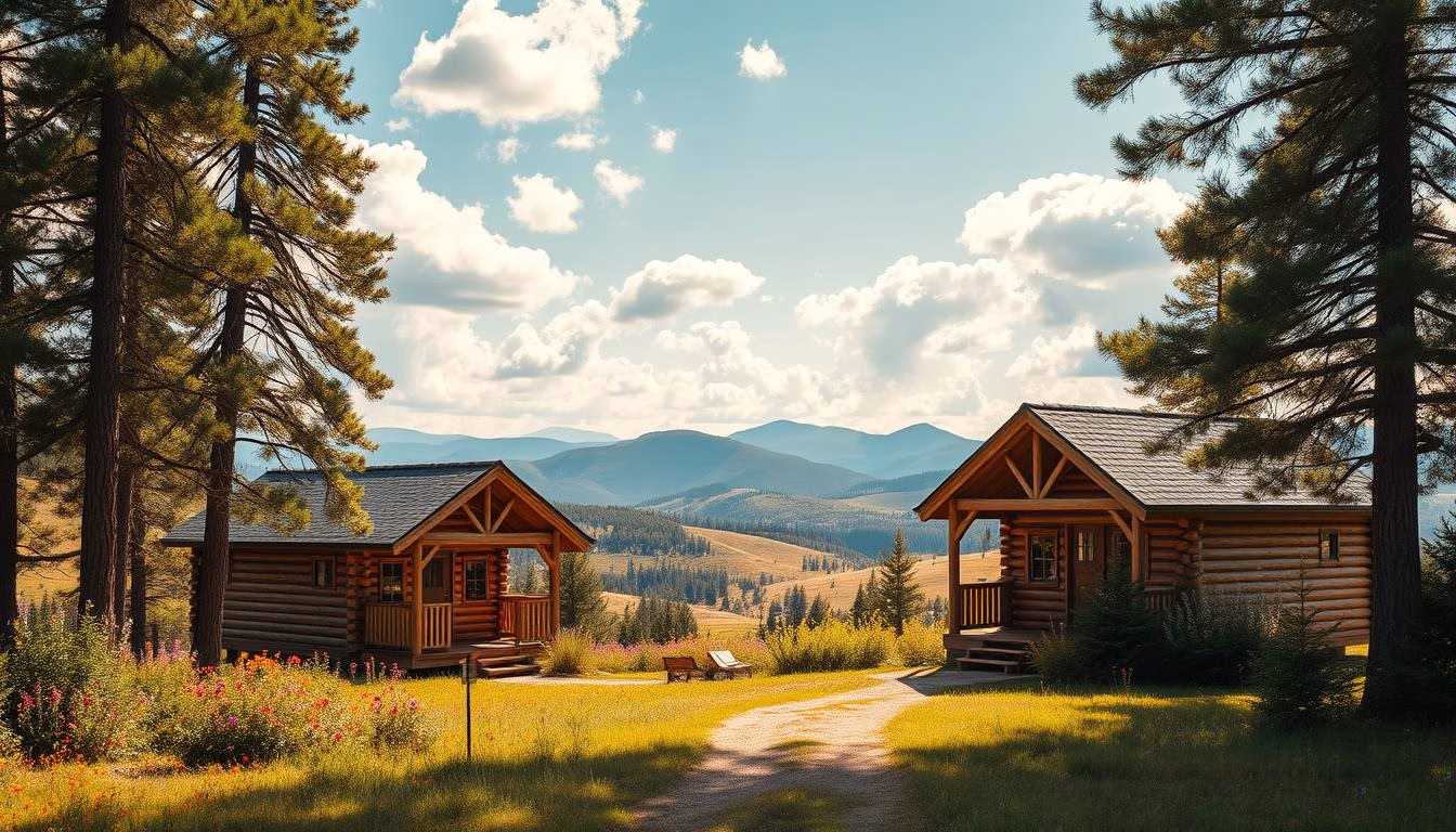 small kit log cabins