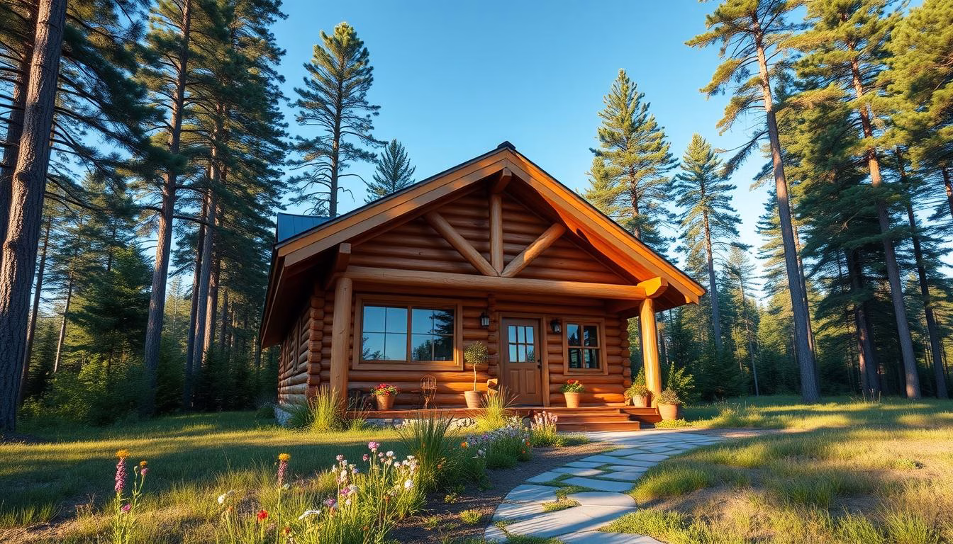 2 bedroom log home kits