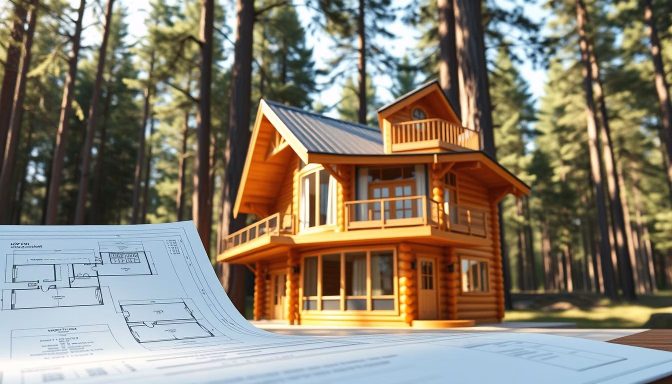 log cabin plans with loft